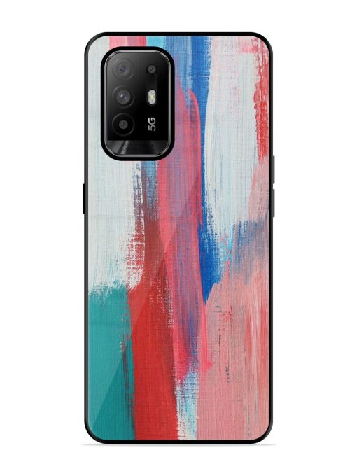 Colorful Chaos Glossy Soft Edge Case for Oppo F19 Pro Plus Chachhi