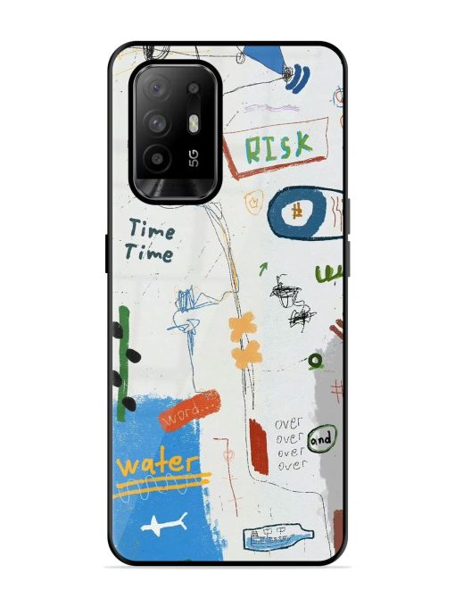 Mind Map Madness Glossy Soft Edge Case for Oppo F19 Pro Plus Chachhi