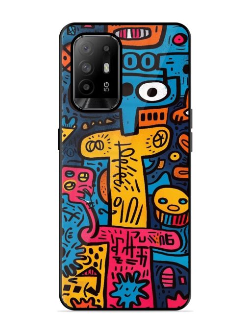 Doodletopia Glossy Soft Edge Case for Oppo F19 Pro Plus Chachhi