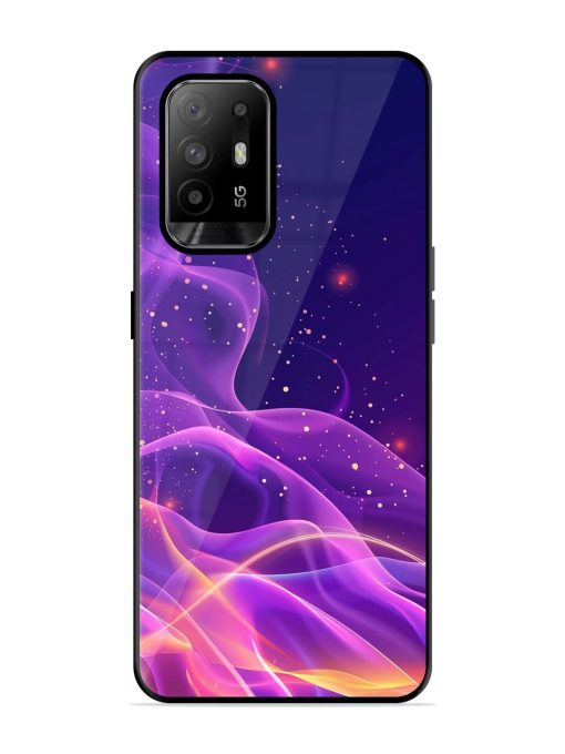 Cosmic Currents Glossy Soft Edge Case for Oppo F19 Pro Plus Chachhi