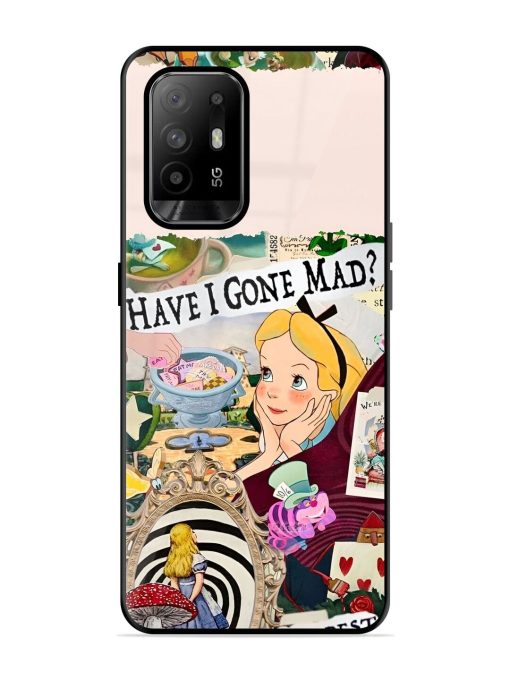 Mad Hatter'S Collage Glossy Soft Edge Case for Oppo F19 Pro Plus Chachhi