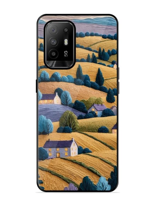 Rolling Hilltop Haven Glossy Soft Edge Case for Oppo F19 Pro Plus