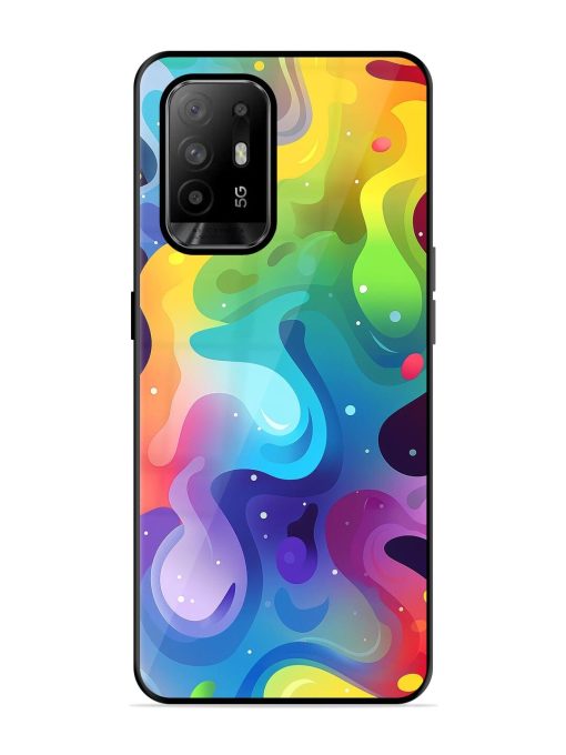 Rainbow River Glossy Soft Edge Case for Oppo F19 Pro Plus Chachhi