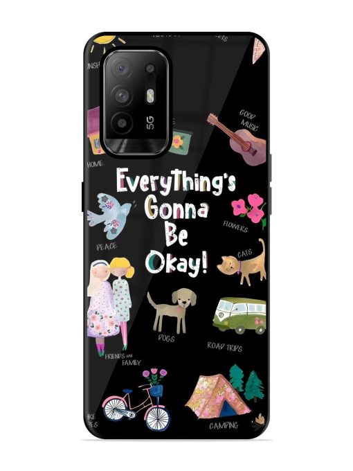 Everything'S Gonna Be Okay Glossy Soft Edge Case for Oppo F19 Pro Plus Chachhi