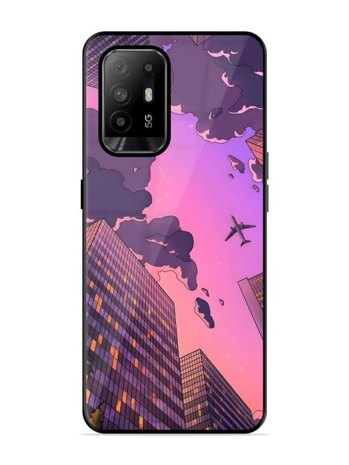 Urban Twilight Glossy Soft Edge Case for Oppo F19 Pro Plus Chachhi