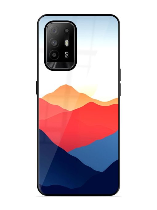 Sunset Peaks Glossy Soft Edge Case for Oppo F19 Pro Plus Chachhi