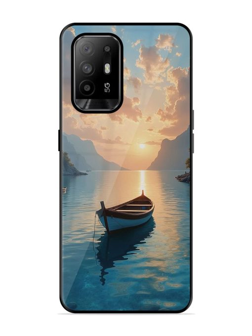 Serene Sunset Glossy Soft Edge Case for Oppo F19 Pro Plus Chachhi