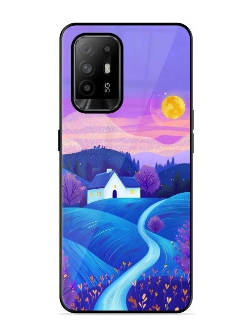 Moonlit Meadow Glossy Soft Edge Case for Oppo F19 Pro Plus