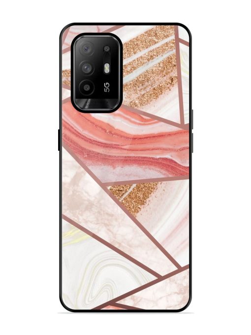 Rosy Mosaic Glossy Soft Edge Case for Oppo F19 Pro Plus