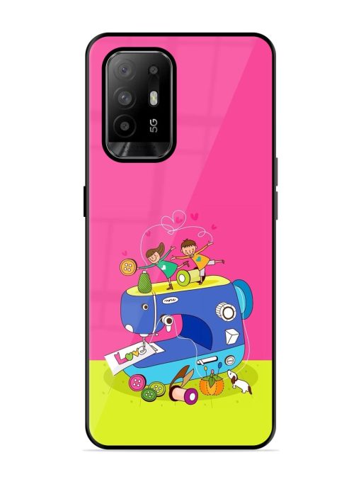 Sew Cute Glossy Soft Edge Case for Oppo F19 Pro Plus Chachhi