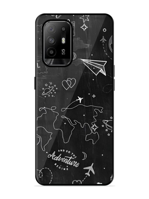 Wanderlust Sketchbook Glossy Soft Edge Case for Oppo F19 Pro Plus Chachhi