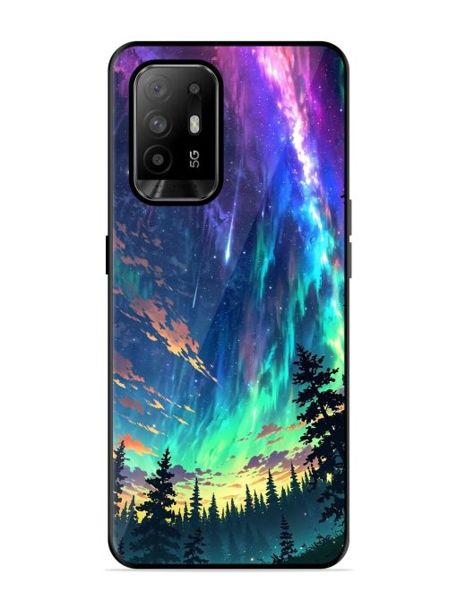 Cosmic Canvas Glossy Soft Edge Case for Oppo F19 Pro Plus Chachhi