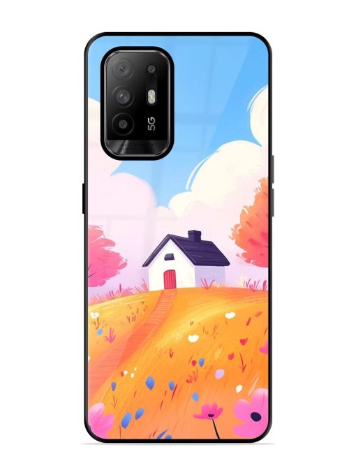 Hilltop Haven Glossy Soft Edge Case for Oppo F19 Pro Plus Chachhi