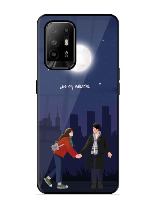 Moonlight Proposal Glossy Soft Edge Case for Oppo F19 Pro Plus Chachhi