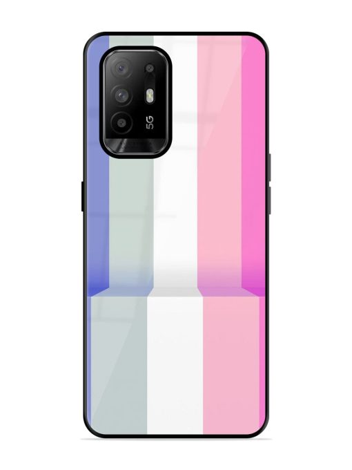 Pastel Palette Glossy Soft Edge Case for Oppo F19 Pro Plus Chachhi