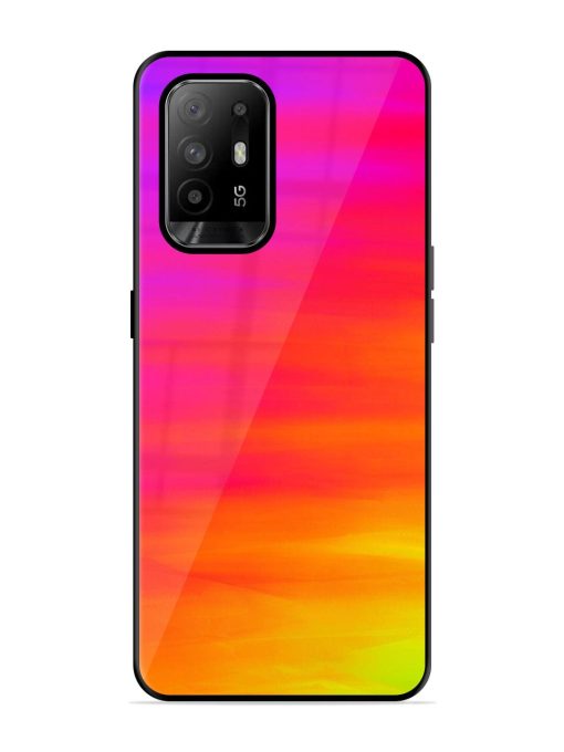 Neon Horizon Glossy Soft Edge Case for Oppo F19 Pro Plus Chachhi