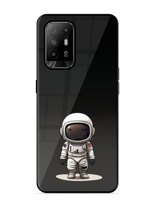 Neon Astronaut Glossy Soft Edge Case for Oppo F19 Pro Plus Chachhi