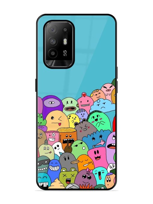 Monster Mash Glossy Soft Edge Case for Oppo F19 Pro Plus