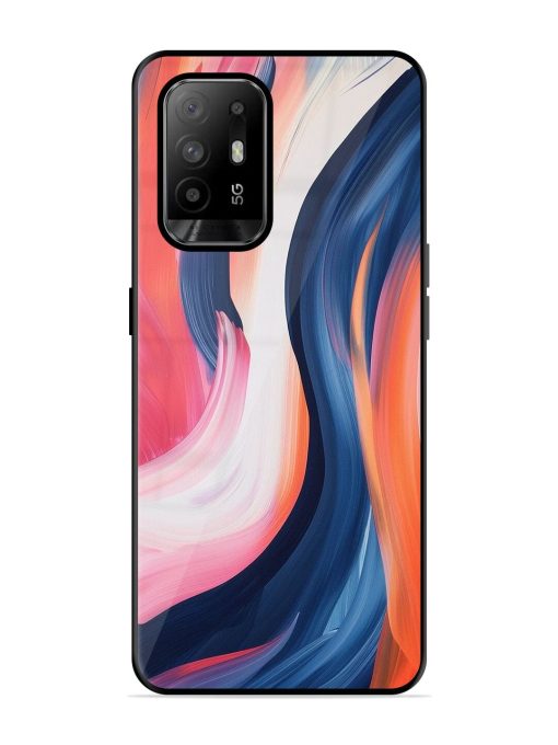 Whirling Hues Glossy Soft Edge Case for Oppo F19 Pro Plus Chachhi