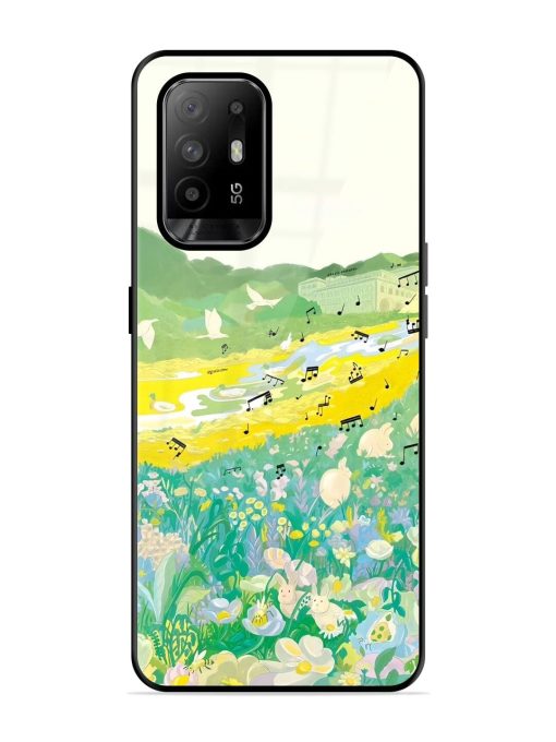 Melody In Bloom Glossy Soft Edge Case for Oppo F19 Pro Plus Chachhi