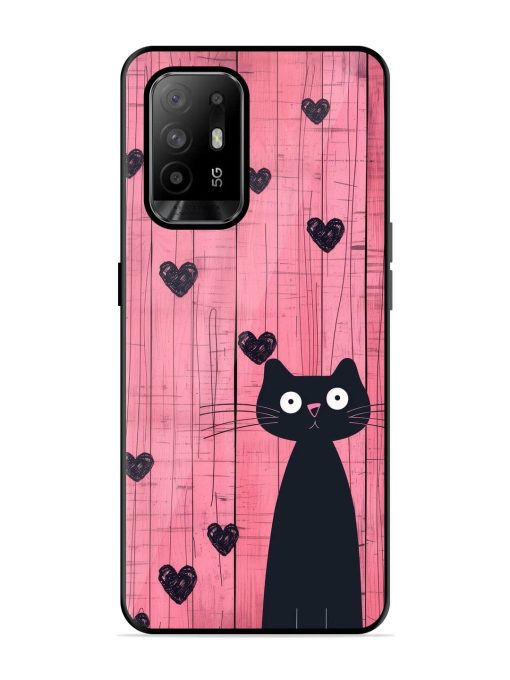 Feline Valentine'S Day Glossy Soft Edge Case for Oppo F19 Pro Plus Chachhi