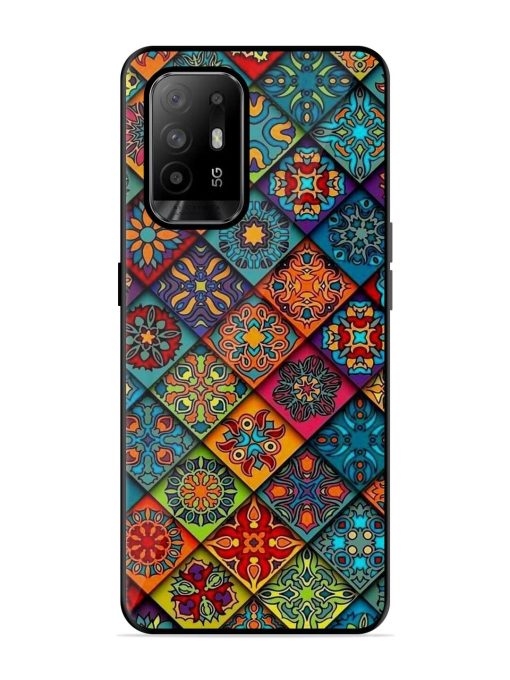 Patchwork Mandala Mosaic Glossy Soft Edge Case for Oppo F19 Pro Plus