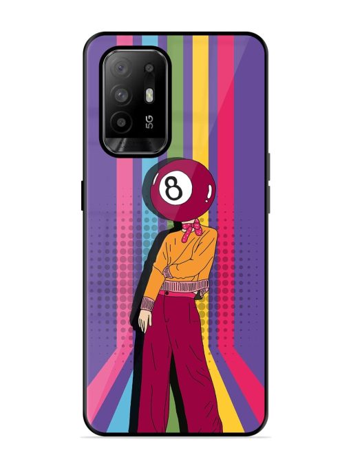 Eight Ball Fashionista Glossy Soft Edge Case for Oppo F19 Pro Plus