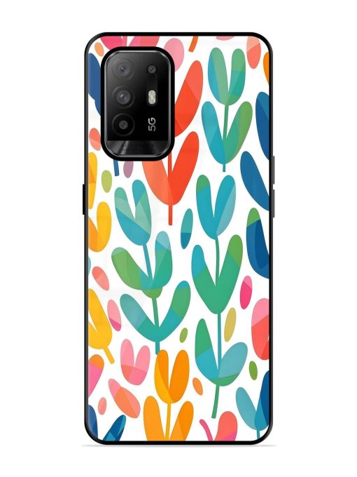 Rainbow Of Blooms Glossy Soft Edge Case for Oppo F19 Pro Plus