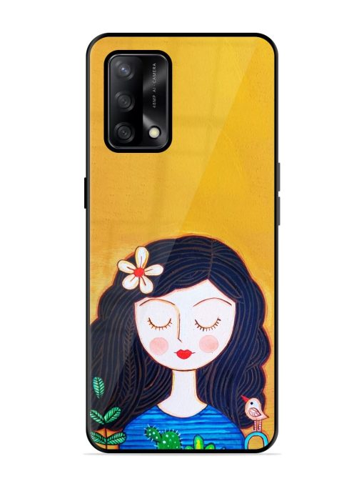 Girl Illustration Glossy Soft Edge Case for Oppo F19S Chachhi