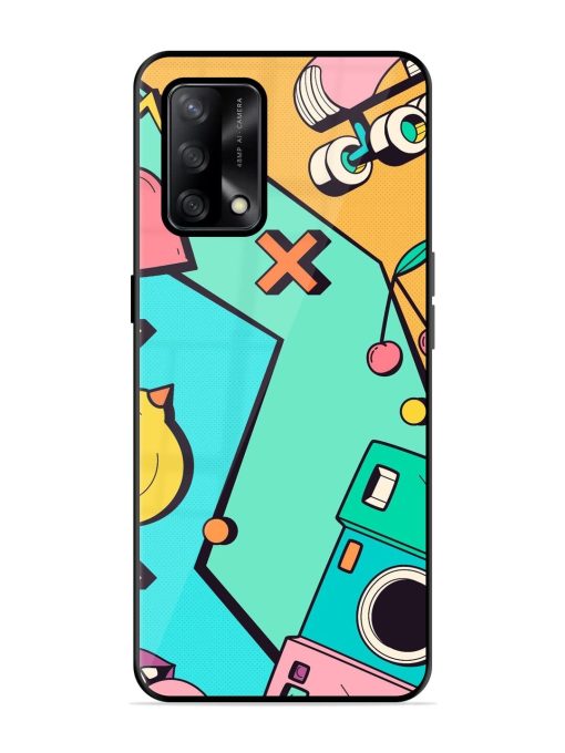 Retro Remix Glossy Soft Edge Case for Oppo F19S Chachhi