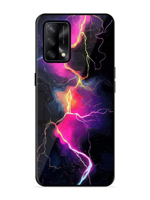 Electric Dreams Glossy Soft Edge Case for Oppo F19S Chachhi