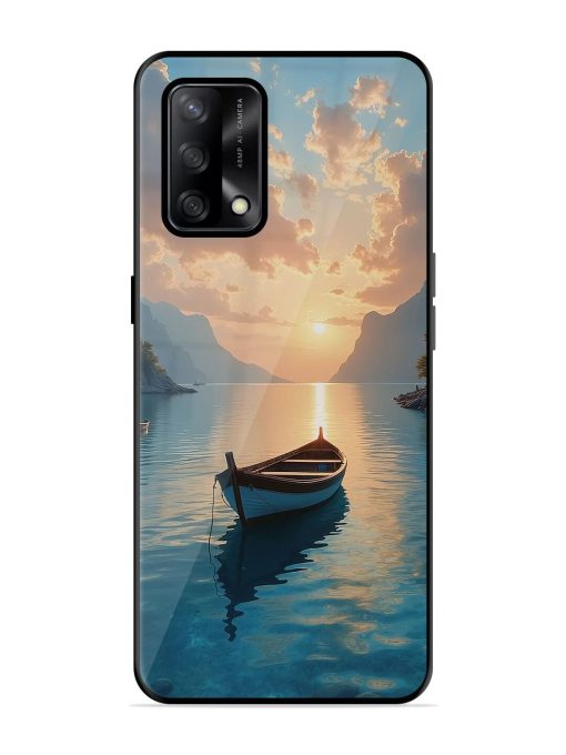 Serene Sunset Glossy Soft Edge Case for Oppo F19S Chachhi