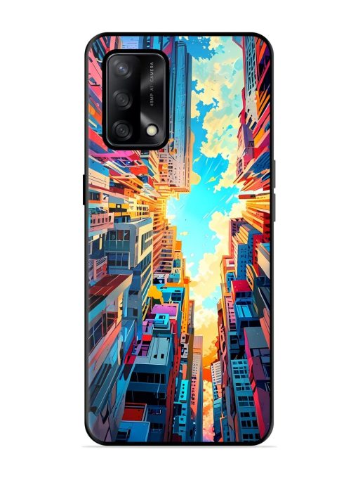 Skyward City Glossy Soft Edge Case for Oppo F19S Chachhi