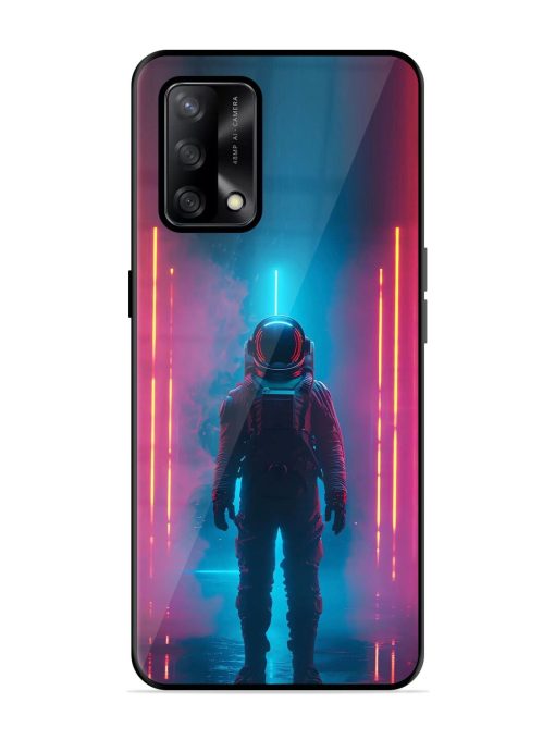 Neon Astronaut Glossy Soft Edge Case for Oppo F19S Chachhi