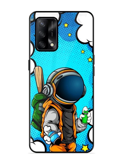 Space Graffiti Artist Glossy Soft Edge Case for Oppo F19S Chachhi