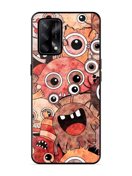 Monster Mash Glossy Soft Edge Case for Oppo F19S Chachhi