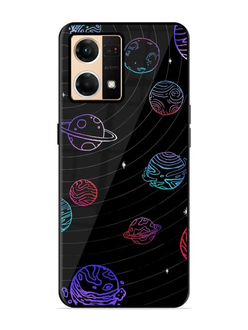 Cosmic Ballet Glossy Soft Edge Case for Oppo F21 Pro (4G) Chachhi