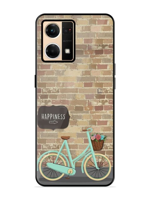 Pedaling Towards Happiness Glossy Soft Edge Case for Oppo F21 Pro (4G) Chachhi