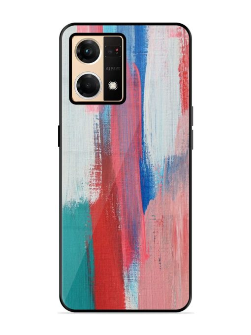 Colorful Chaos Glossy Soft Edge Case for Oppo F21 Pro (4G) Chachhi