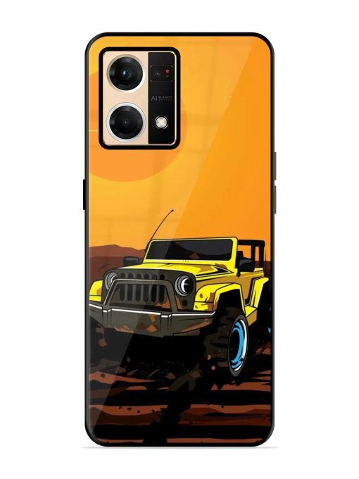 Sunset Cruise Glossy Soft Edge Case for Oppo F21 Pro (4G) Chachhi