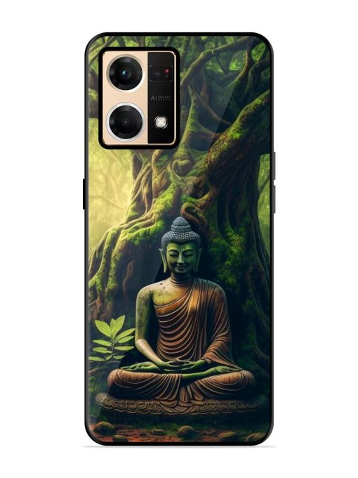 Green Buddha Art Glossy Soft Edge Case for Oppo F21 Pro (4G) Chachhi