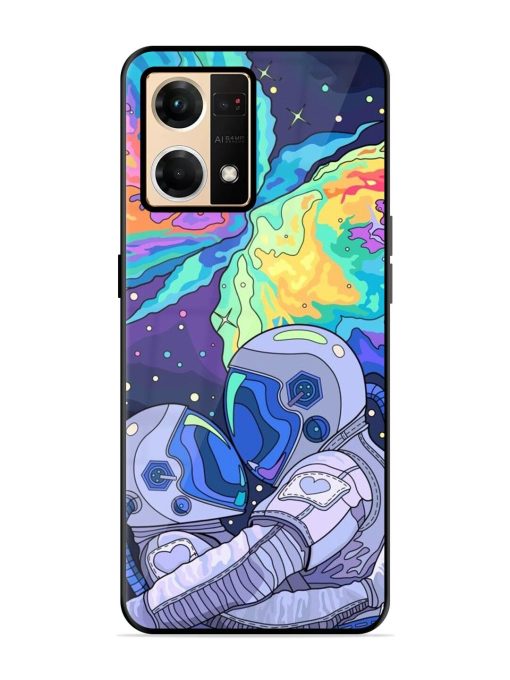 Cosmic Love Glossy Soft Edge Case for Oppo F21 Pro (4G) Chachhi