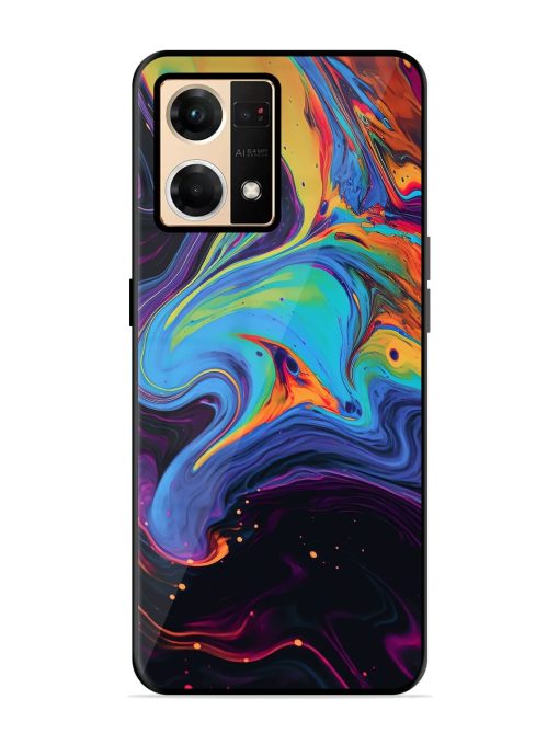 Liquid Dreamscape Glossy Soft Edge Case for Oppo F21 Pro (4G) Chachhi