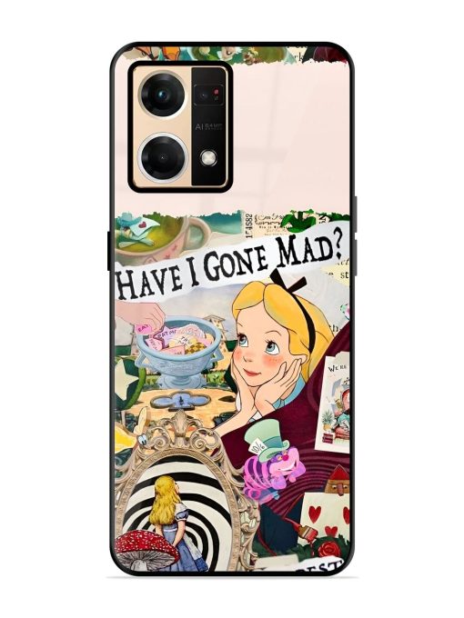 Mad Hatter'S Collage Glossy Soft Edge Case for Oppo F21 Pro (4G) Chachhi