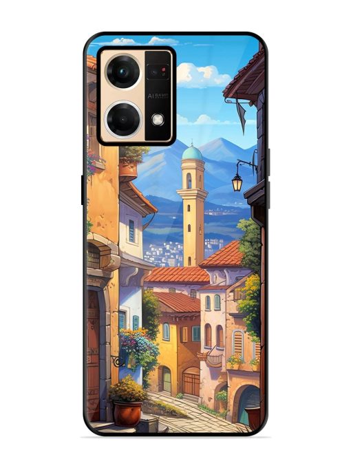 Tuscan Twilight Glossy Soft Edge Case for Oppo F21 Pro (4G) Chachhi