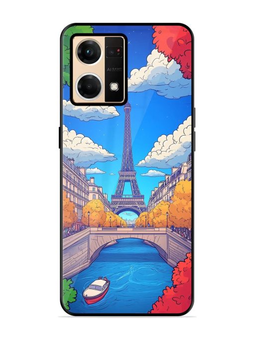 Parisian Panorama Glossy Soft Edge Case for Oppo F21 Pro (4G) Chachhi