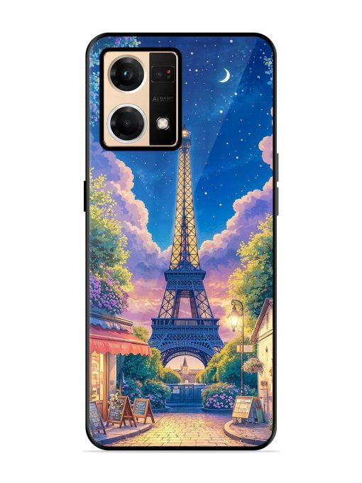 Twilight In Paris Glossy Soft Edge Case for Oppo F21 Pro (4G) Chachhi