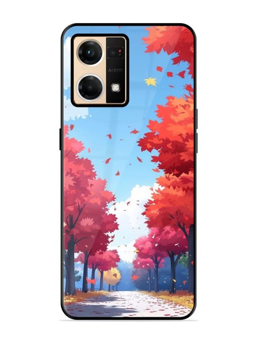 Autumn'S Embrace Glossy Soft Edge Case for Oppo F21 Pro (4G) Chachhi