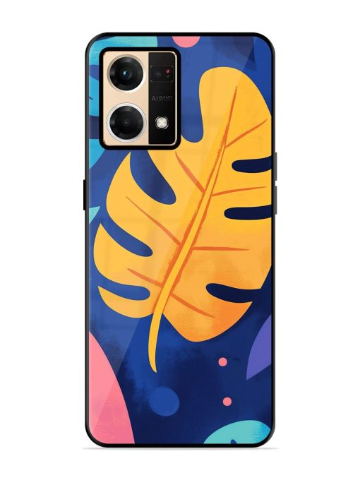 Tropical Tapestry Glossy Soft Edge Case for Oppo F21 Pro (4G) Chachhi