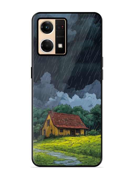 Rainy Day Retreat Glossy Soft Edge Case for Oppo F21 Pro (4G) Chachhi